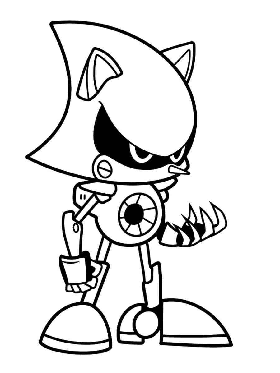 Metal Sonic coloring pages