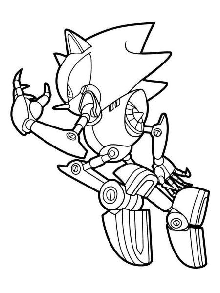 Metal Sonic coloring pages