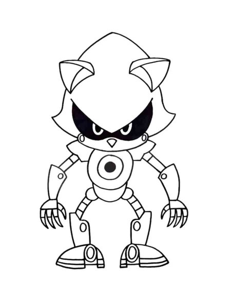 Metal Sonic coloring pages