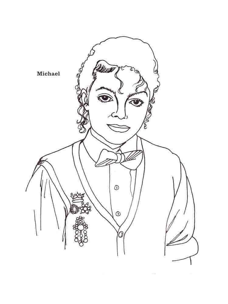 Michael Jackson Dancing coloring page  Free Printable Coloring Pages