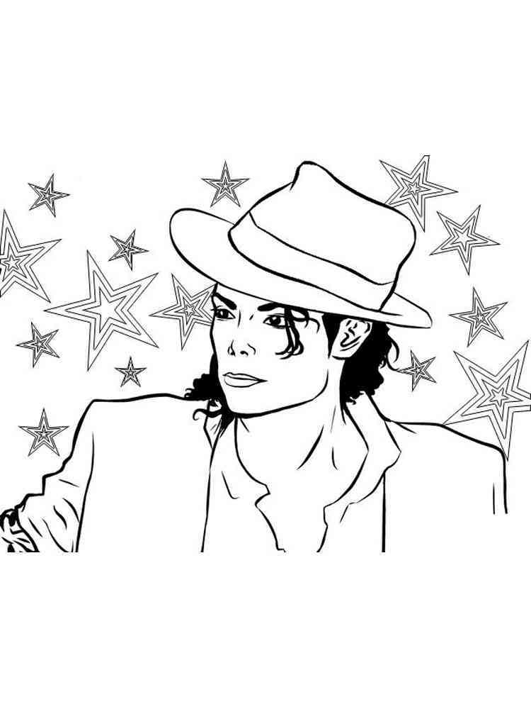 Michael Jackson coloring pages. Free Printable Michael Jackson coloring