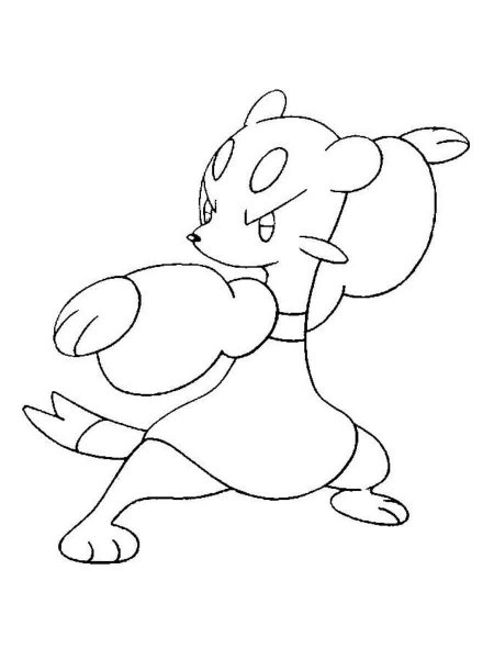 Mienfoo Pokemon coloring pages