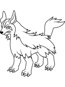 Mightyena Pokemon coloring pages