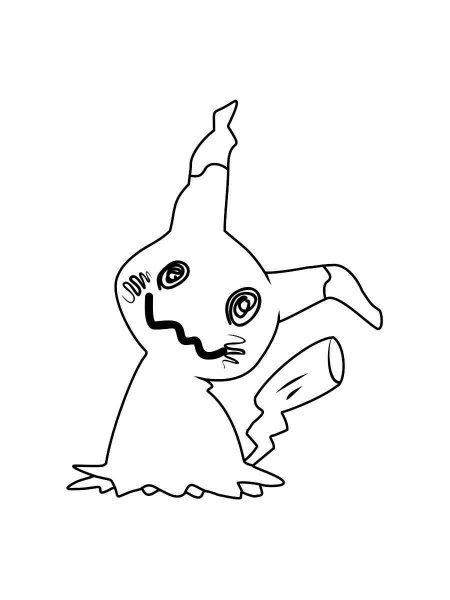 Pokemon Mimikyu coloring pages - Free Printable