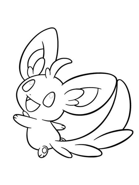 Minccino Pokemon coloring pages