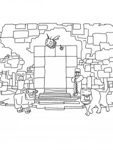 Minecraft Movie Coloring Page 12