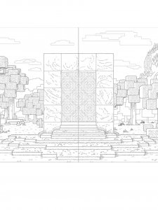 Minecraft Movie Coloring Page 2