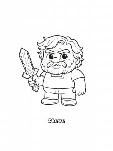 Minecraft Movie Coloring Page 4