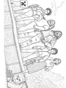 Minecraft Movie Coloring Page 7