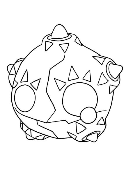 minior coloring pages pokemon