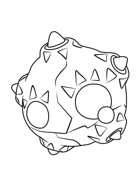 Minior Pokemon coloring pages