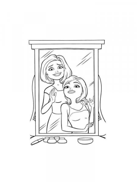 Mirror coloring pages