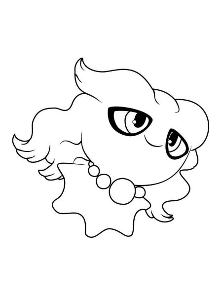 Misdreavus Pokemon coloring pages