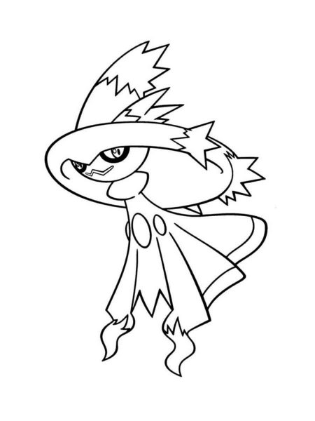 Mismagius Pokemon coloring pages