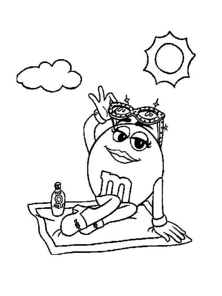 M&m coloring pages. Download and print M&m coloring pages