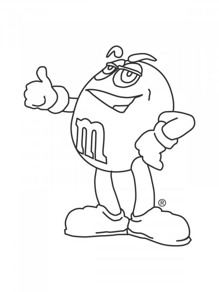 M&M's coloring pages