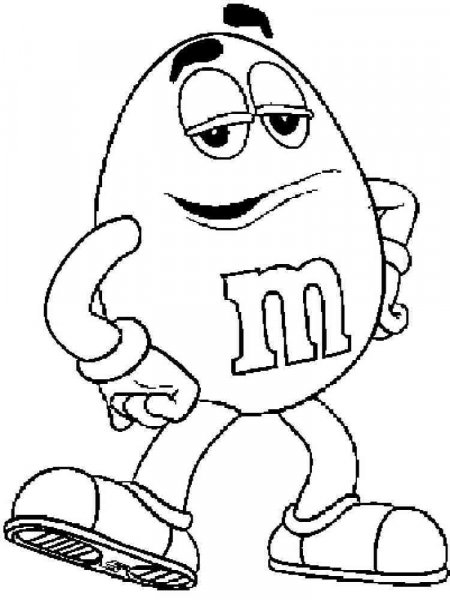 M&M's coloring pages