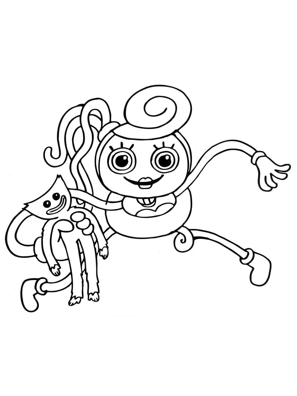 Download or print this amazing coloring page: Mommy Long Legs