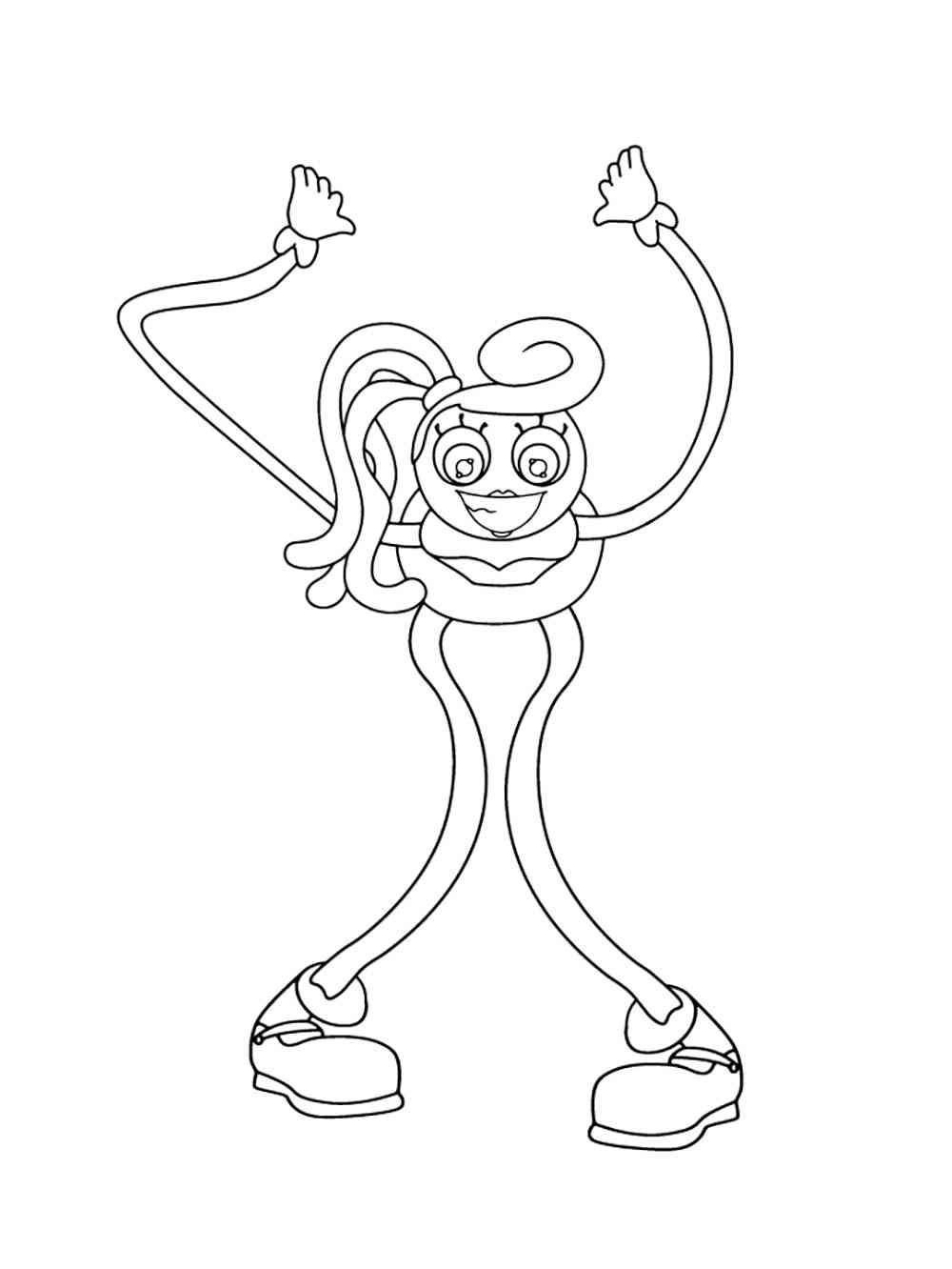 Download or print this amazing coloring page: Mommy Long Legs