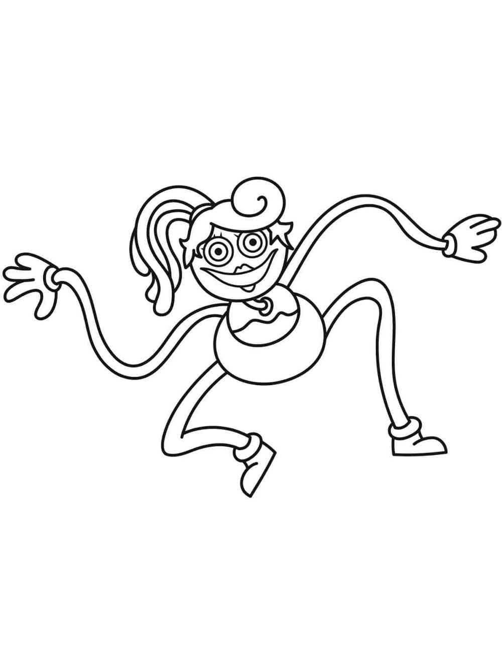 Free Printable Mommy Long Legs Toy Coloring Page for Adults and