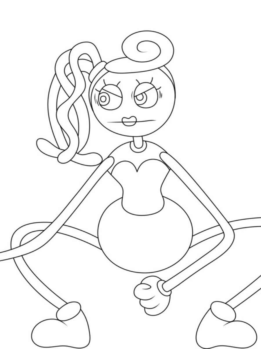 Download or print this amazing coloring page: Mommy Long Legs