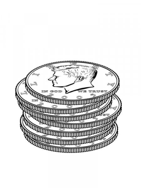 Money coloring pages