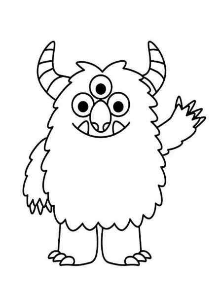 Monsters coloring pages