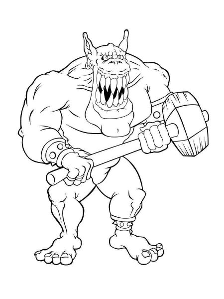 Monsters coloring pages