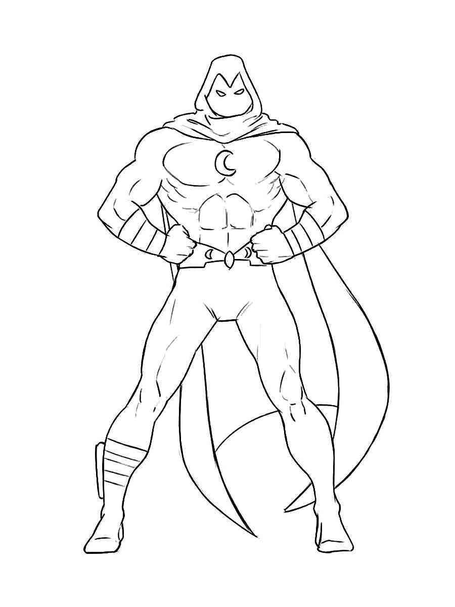 Moon Knight coloring pages
