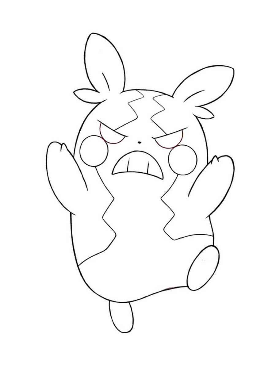 Morpeko coloring page