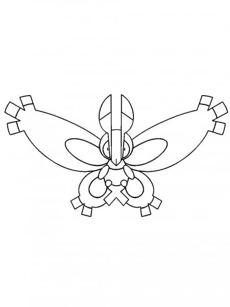 mothim coloring page pdf pokemon