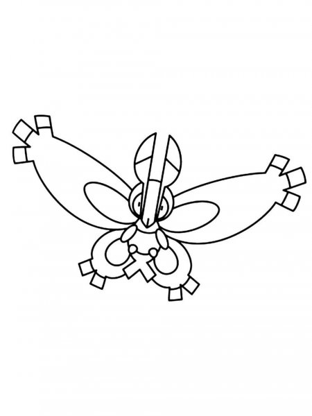 coloring pages mothim pokemon