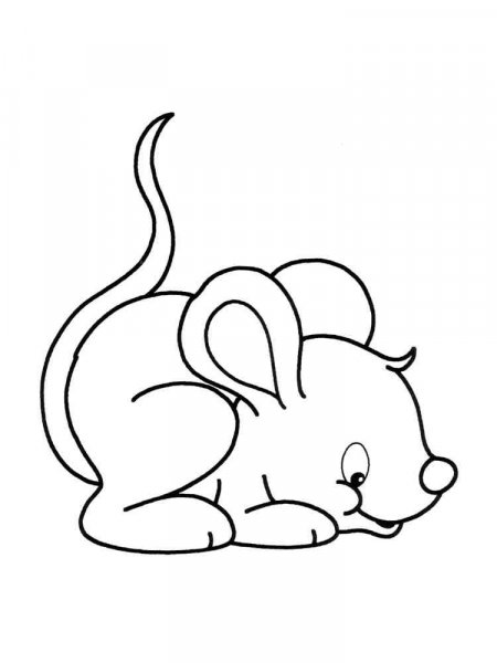 Mouse coloring pages