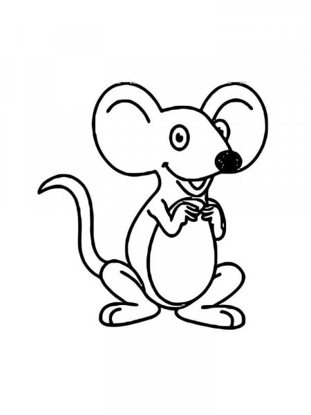 Mouse coloring pages