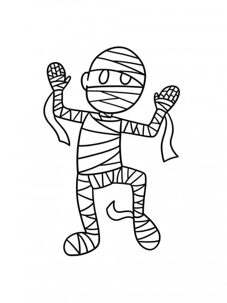 Mummy coloring pages