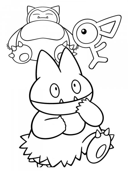 Pokemon Munchlax coloring pages - Free Printable