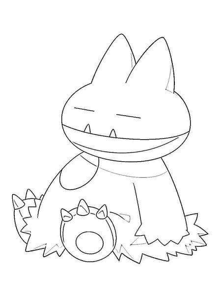 Pokemon Munchlax coloring pages - Free Printable