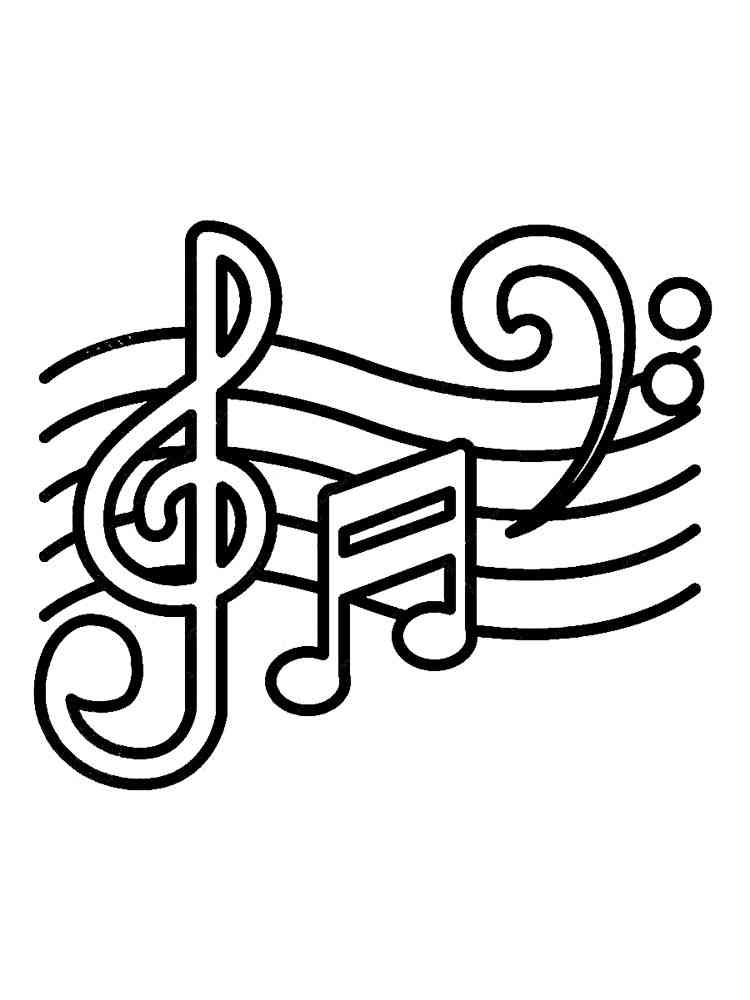 Music Notes coloring pages