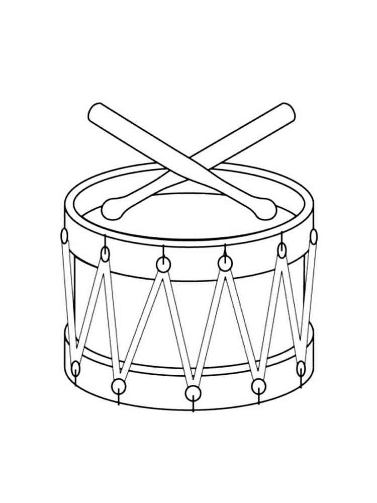 Musical Instrument coloring pages. Download and print Musical