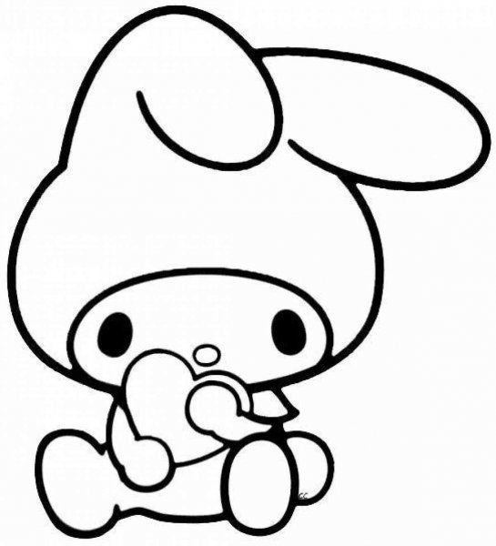 My Melody coloring pages