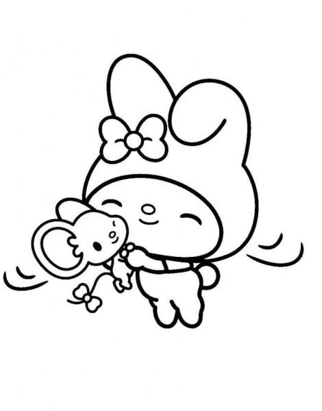 My Melody coloring pages