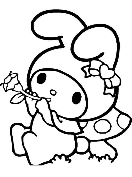 My Melody coloring pages