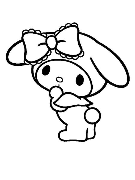 My Melody coloring pages