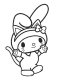 My Melody coloring pages