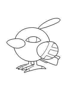 natu coloring page online pokemon