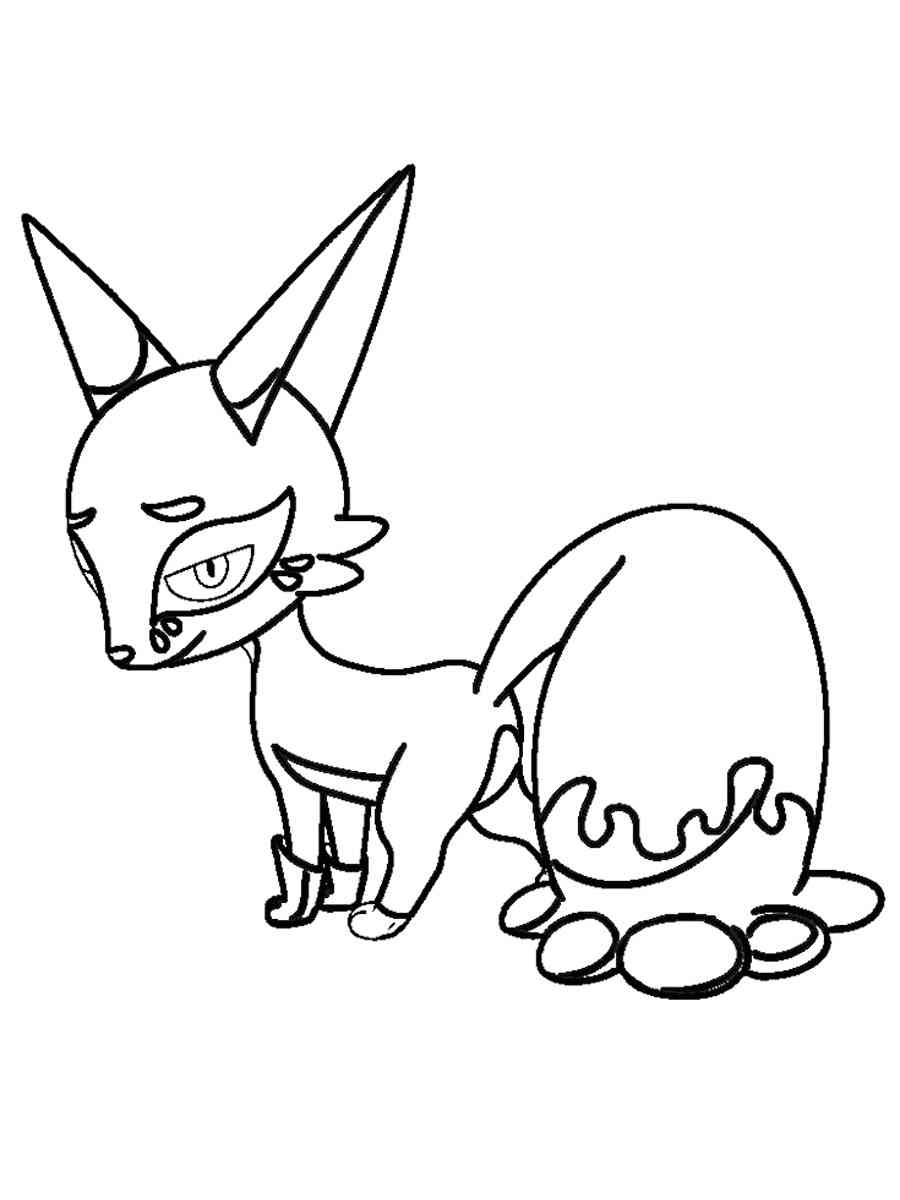 Nickit Pokemon coloring pages