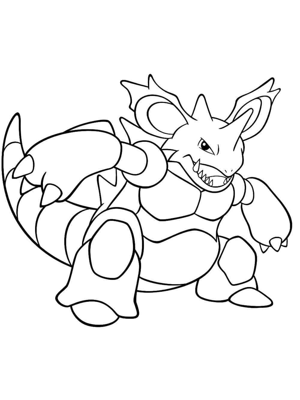 Nidoking Pokemon Coloring Pages