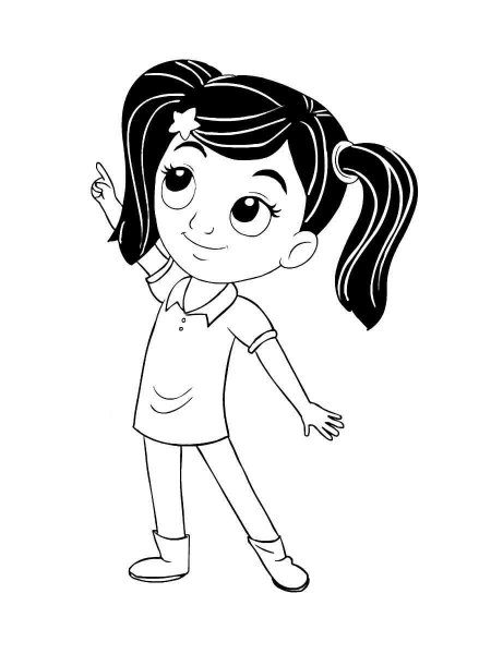 Nina's World Coloring Pages