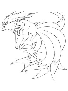 Ninetales Pokemon coloring pages
