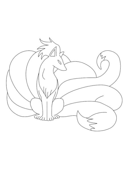 Ninetales Pokemon coloring pages